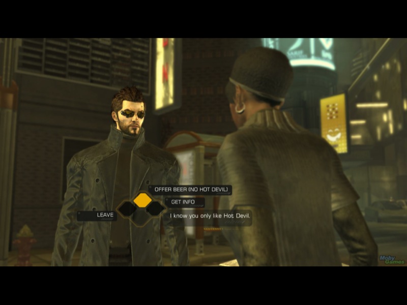 captura de tela do jogo Deus Ex: Human Revolution (2011), desenvolvido por Eidos Montréal