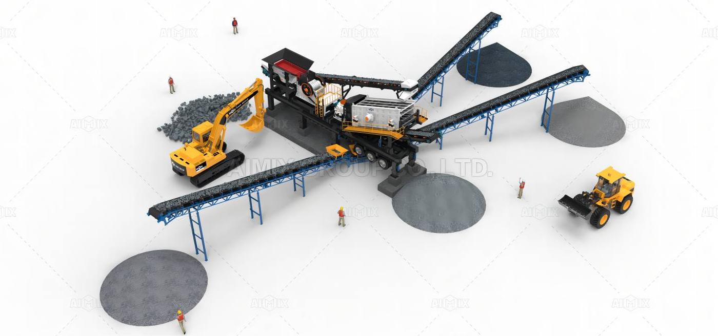 Crushing Plant for Processing Quartz Material