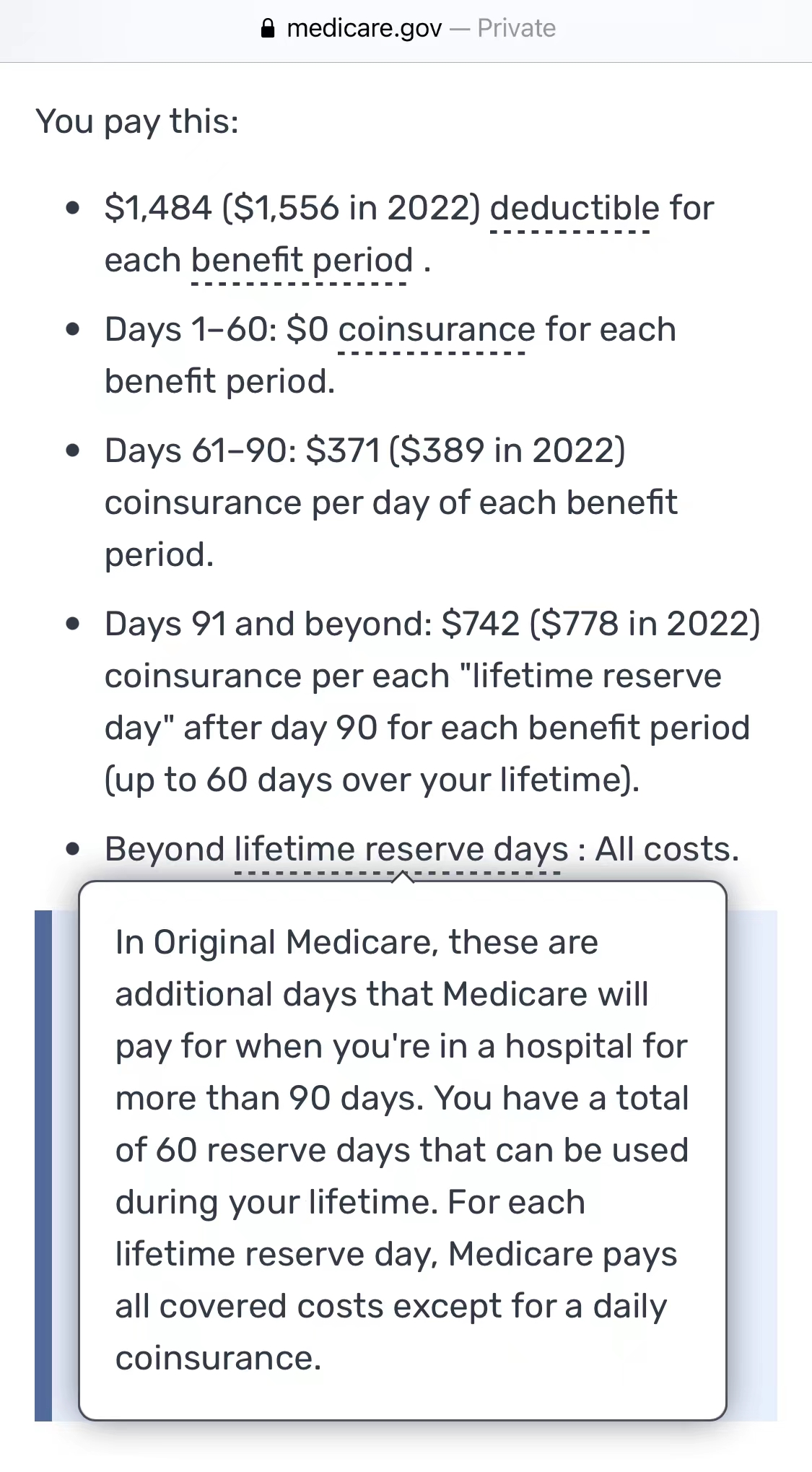 Medicare part A inpatient coverage