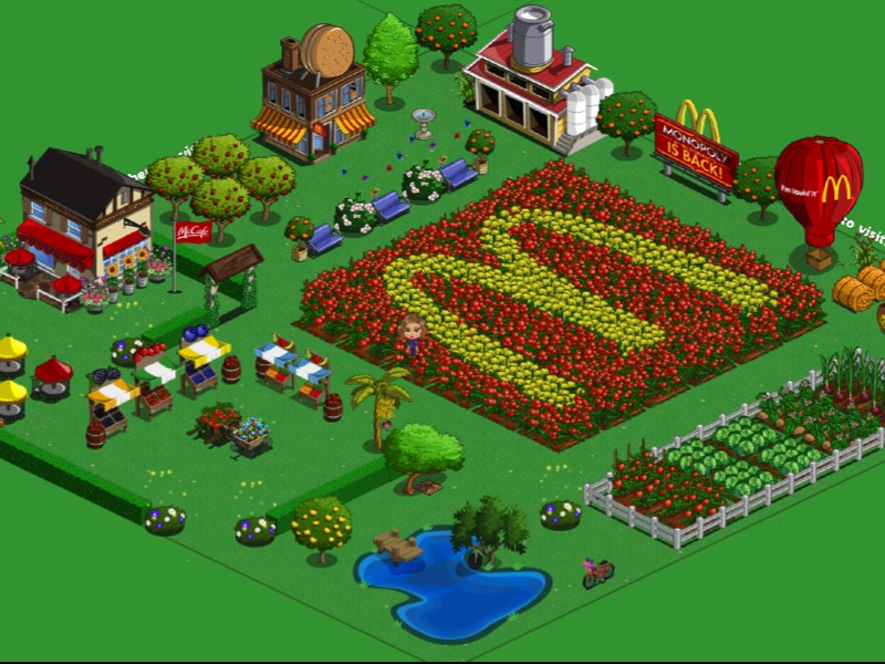 mais uma captura de tela do jogo FarmVille (2009), desenvolvido por Zynga