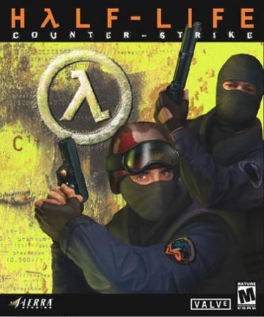 Parte frontal do box do jogo Counter-Strike 1.6