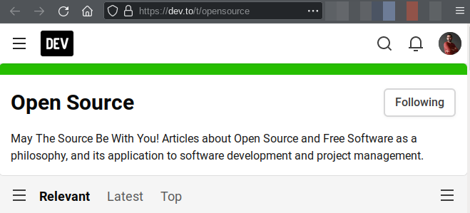 Wrong definition of Open Source on Dev.to
