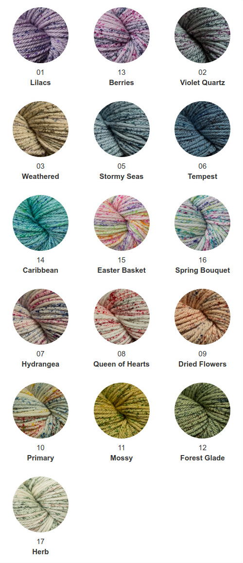 Cascade Yarns : 220 Superwash Aran Splatter (couleurs)