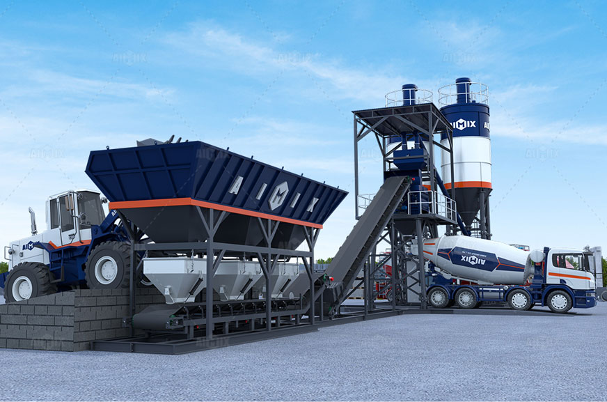 AJM series concrete plant in AIMIX manufacturer