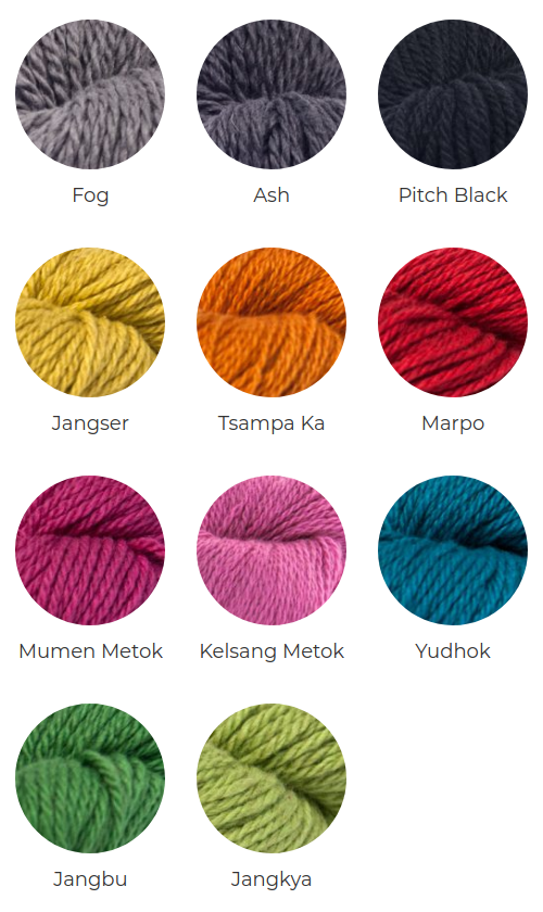 mYak - Tibetan Cashmere Pop Colors Medium (couleurs)