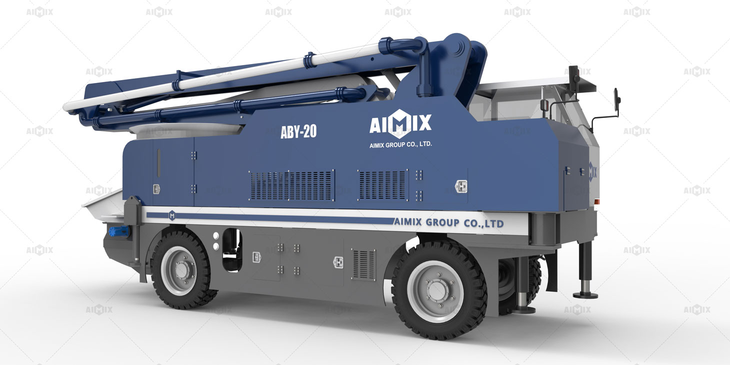 20m wheeled boom concrete pump truck for sale