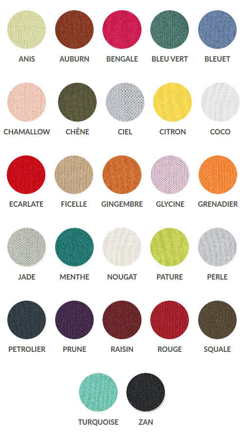 Coton fifty - couleurs