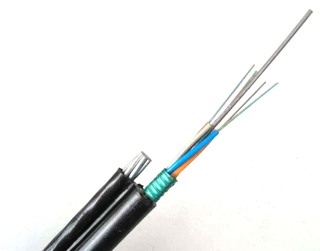 Cable de fibra óptica de forma 8