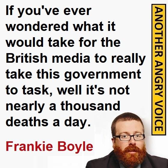 Photo of Frankie Boyle and his comment on media failings