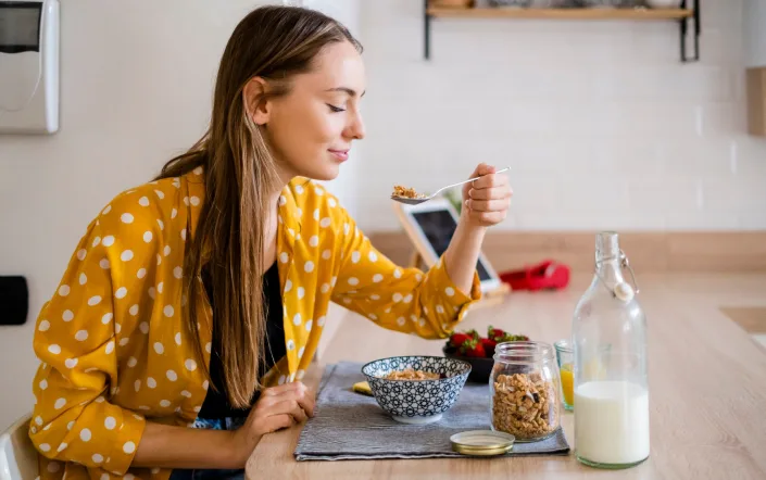 If you reach for granola in the morning because of the healthy nuts and seeds, it’s worth thinking again