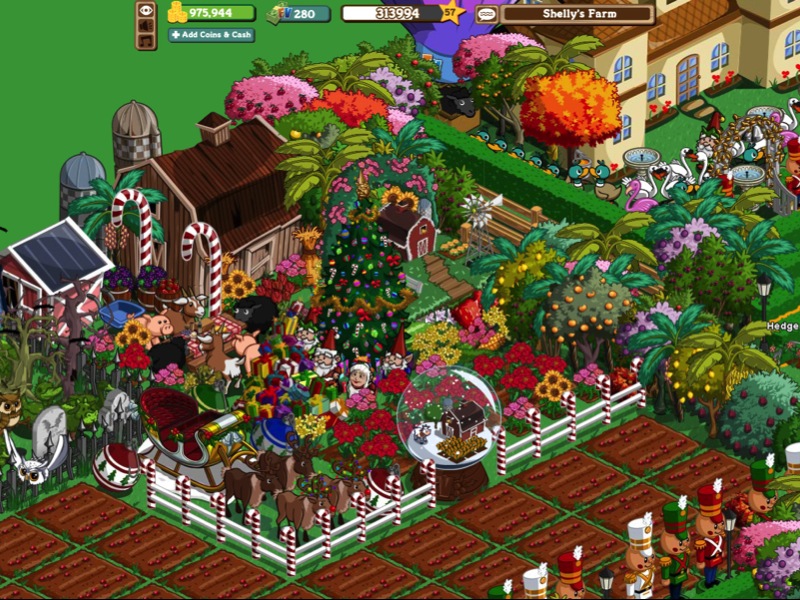 captura de tela do jogo FarmVille (2009), desenvolvido por Zynga
