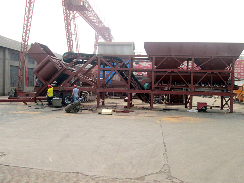 Mobile Concrete Mixing Plant