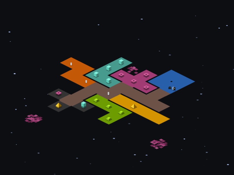 captura de tela do jogo Rymdkapsel (2013), desenvolvido por Grapefrukt