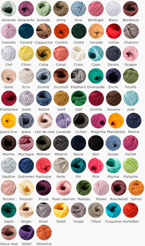 Coton 4 - couleurs